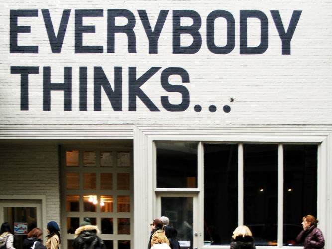 everybody thinks ...