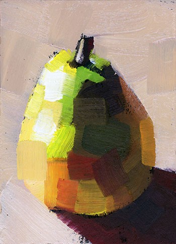 ... liked this small painting of a Pear