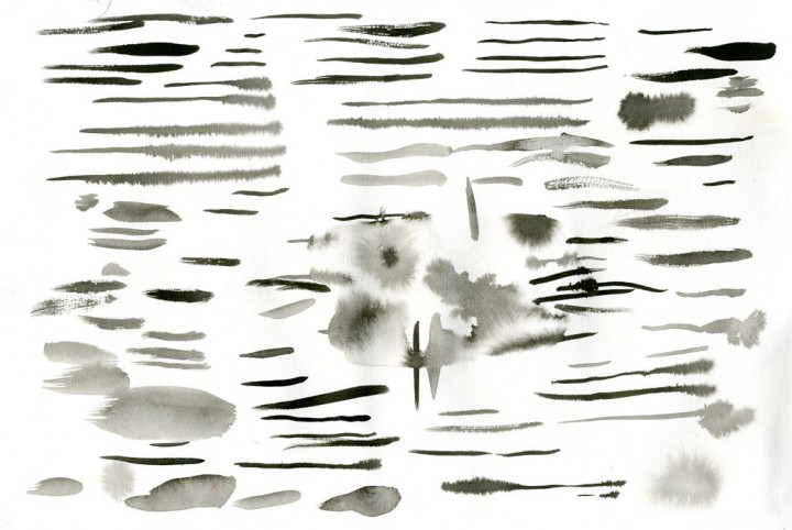 China Ink Brush Strokes