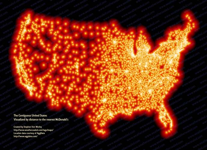 Where in the USA ...  McDonalds locations