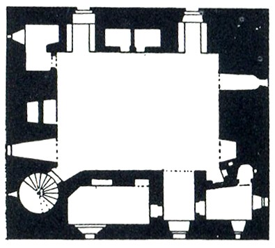 tower house plan or richard rogers llyod's building