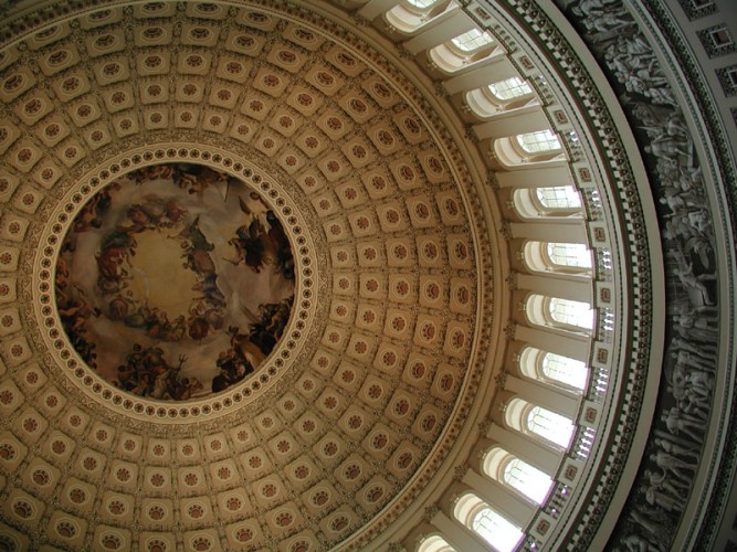 Ceiling of the Capital Building in Washington