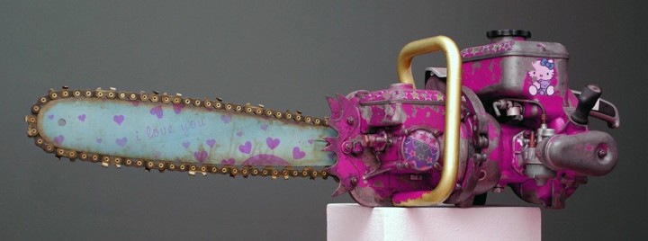 My daughters hello-kitty chainsaw ...