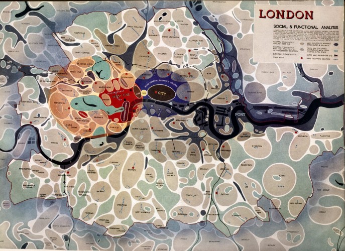 Map of London ... Social and Functional Analysis 1943