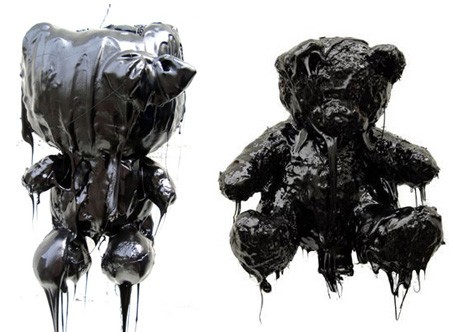 Artist Mattia Biagi ... teddy bears