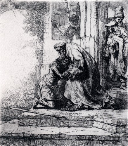 Rembrandt Prodigal Son Etching