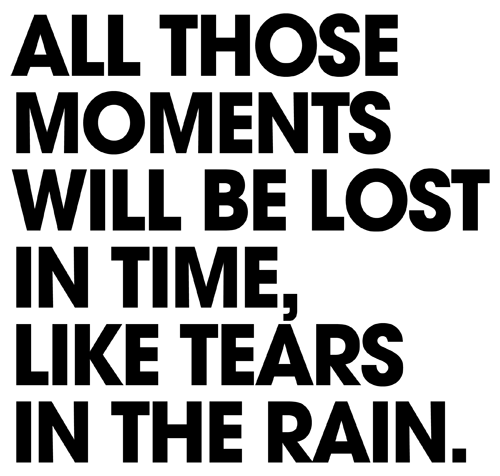 ... all those moments ...