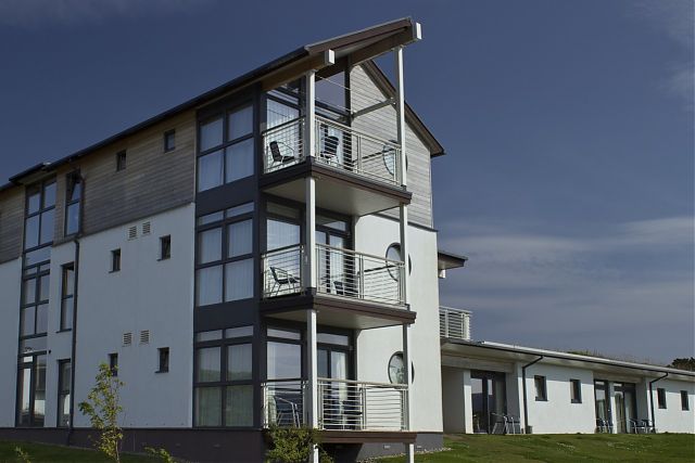 Staff accommodation and Studio apartments from west. Staff accommodation and Studio apartments from west.