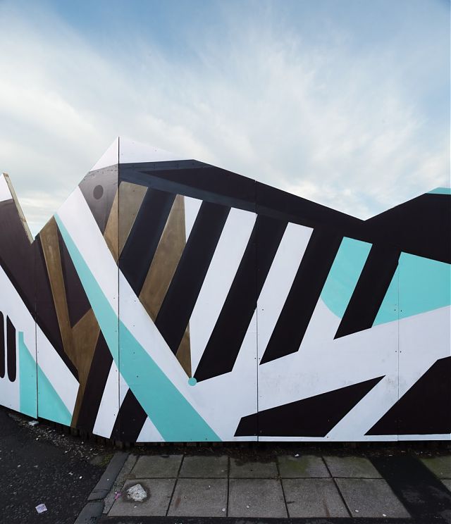 PollockShields Playhouse Site Boundary Mural, BAXENDALE & RECOAT 2016 PollockShields Playhouse Site Boundary Mural, BAXENDALE & RECOAT 2016