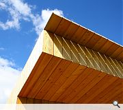 Cabin on stilts at Kilconquhar Loch