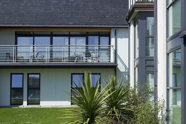 View of courtyard letting apartments. View of courtyard letting apartments.