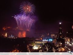 Firework display at Edinburgh Castle