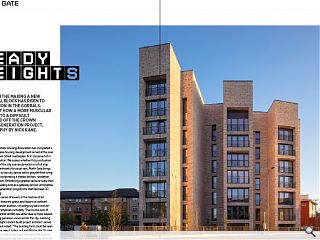 <p>Decades in the making a new residential block has risen to the occasion in the Gorbals. We look at how a more muscular approach to a difficult site capped off the Crown Street Regeneration Project. Photography by Nick Kane.</p>
