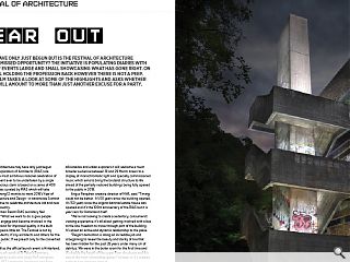 2016 may have only just begun but is the Festival of Architecture  already a missed opportunity? The initiative is populating diaries with a  series of events large and small showcasing what has gone right. On  issues still holding the profession back however there is not a peep.  Urban Realm takes a look at some of the highlights and asks whether the  year will amount to more than just another excuse for a party.