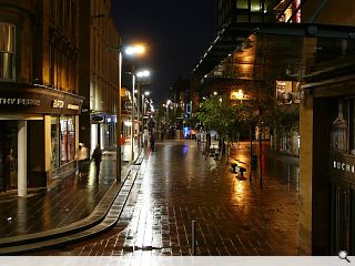 Glasgow&rsquo;s Sauchiehall Street, western arm of Glasgow&rsquo;s primary shopping  &lsquo;z&rsquo; has, for many, lost its lustre.&nbsp; Citing decline of what ought be a  grand boulevard connecting the city centre to the west end is in fact a  parade of low rent shops by day and a no go area by night. A situation  which has arisen within the lifetimes of many Glaswegians who recall the  streets heyday as Glasgow&rsquo;s premier late night watering hole, and who  now sadly reflect upon it merely as a hole.