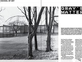 Mark Chalmers speaks to the widow of Mike Shewan, architect of the  threatened Gray&rsquo;s School of Art in Aberdeen, to gain fresh insights into  the legacy provided by the Miesian steel and glass landmark - in case  it is needlessly lost to history.