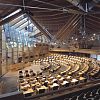 Ben Dawson created the impressive bespoke furniture for the debating chamber and MSPs offices of Scotland\'s new parliament.