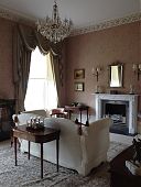 Drawing Room  with restored cornice and new fireplace