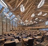 The Debating Chamber in the Scottish Parliament