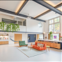 A Large Kitchen Island With A Himacs Worktop Forms The Bold Centrepiece Of This Spectacular Loft A Large Kitchen Island With A Himacs Worktop Forms The Bold Centrepiece Of This Spectacular Loft