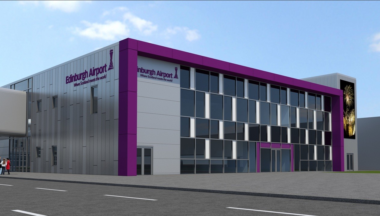 Edinburgh Airport showcases new terminal entrance : January 2014 : News
