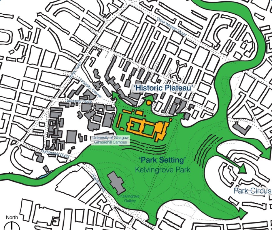 kelvin grove campus map University Of Glasgow Progress Campus Master Plan April 2014 kelvin grove campus map