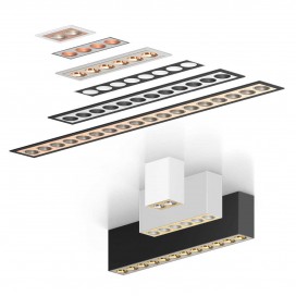 Anto – Planlicht ANTO + LED / UV-C recessed / surface luminaire combination